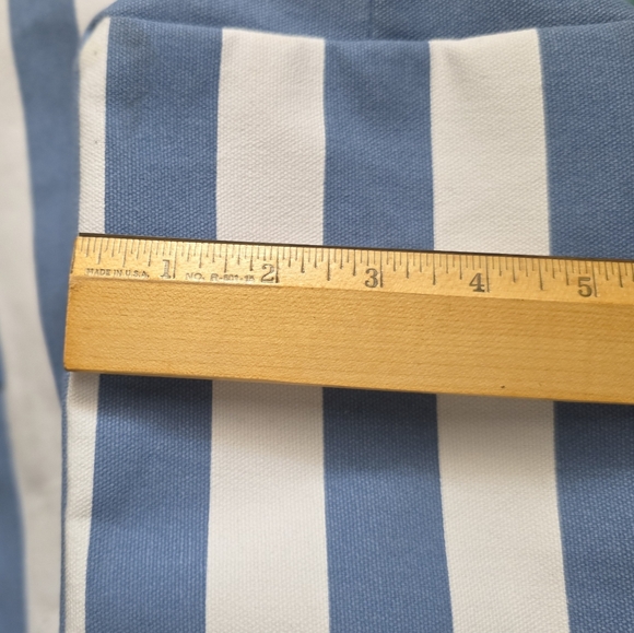 Dolce And Gabbaba Light Blue and White Striped Tote - Picture 3 of 5